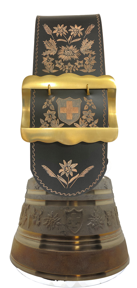 Glocke Roulin Kuh GR-Geschnitzt (10340-111G)